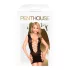 Penthouse Flame on the Rock - mini jurkje - visnet - zwart - XL