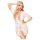 Penthouse Sweet Retreat - kanten ochtendjas en string (wit) - XL