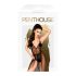 Penthouse Best Forplay - kanten bodysuit met tule sjaal (zwart)