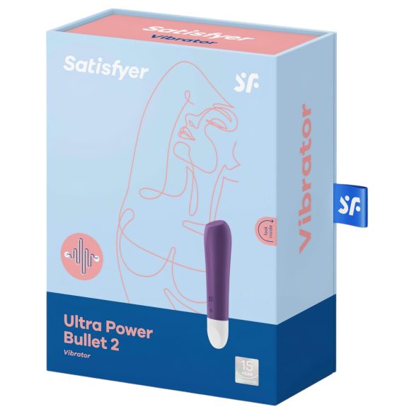 Satisfyer - mini vibrator - oplaadbaar, waterdicht - paars