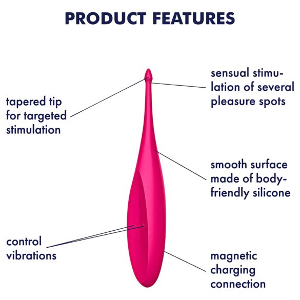 Satisfyer Twirling Fun - clitorisstimulator - oplaadbaar, waterdicht - roze