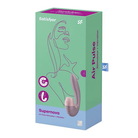 Satisfyer Supernova - oplaadbare luchtdruk vibrator 2in1 - roze