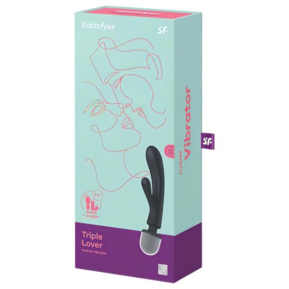 Satisfyer Triple Lover - G-spot vibrator en massager - zilver