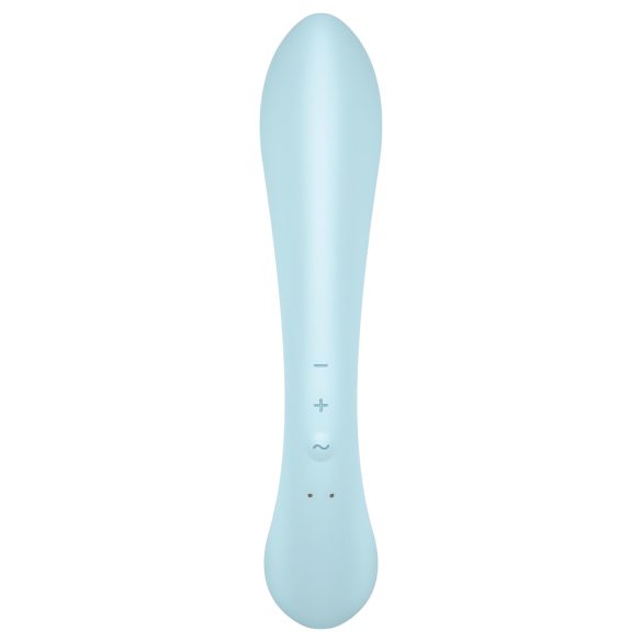 Satisfyer Triple Oh - vibrator met clitorisstimulator - oplaadbaar - blauw