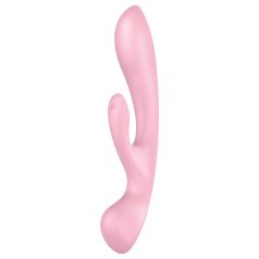   Satisfyer Triple Oh - vibrator met clitorisstimulator - oplaadbaar - roze