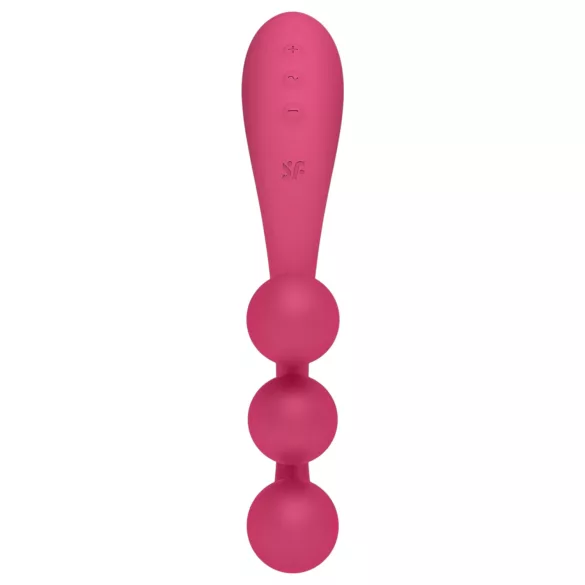 Satisfyer Tri Ball 1 - vibrator - oplaadbaar multifunctioneel - rood