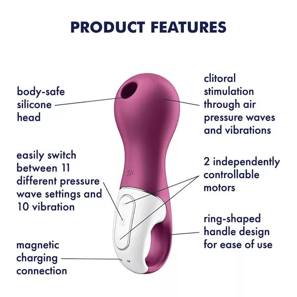 Satisfyer Lucky Libra - luchtdruk clitorisstimulator - paars