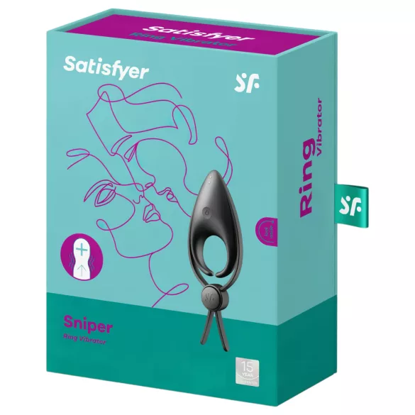 Satisfyer Sniper - vibrerende penisring - oplaadbaar - zwart