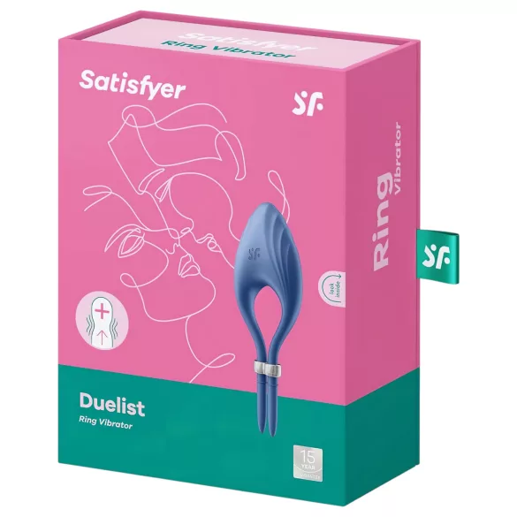 Satisfyer Duelist - vibrerende penisring - oplaadbaar - blauw