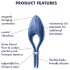 Satisfyer Duelist - vibrerende penisring - oplaadbaar - blauw