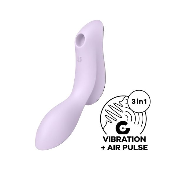 Satisfyer Curvy Trinity 2 - luchtgolven 2-in-1 vibrator (paars)