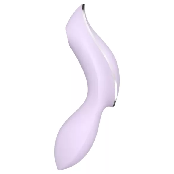 Satisfyer Curvy Trinity 2 - luchtdruk vibrator en viberend - lila