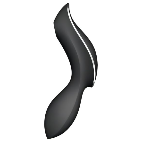 Satisfyer Curvy Trinity 2 - luchtdruk vibrator en stimulator - zwart