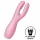 Satisfyer Threesome 3 - oplaadbare clitoris vibrator - siliconen - roze