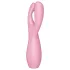 Satisfyer Threesome 3 - oplaadbare clitoris vibrator - siliconen - roze
