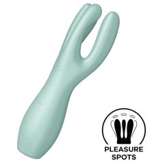 Satisfyer Threesome 3 - oplaadbare clitoris vibrator (mint)