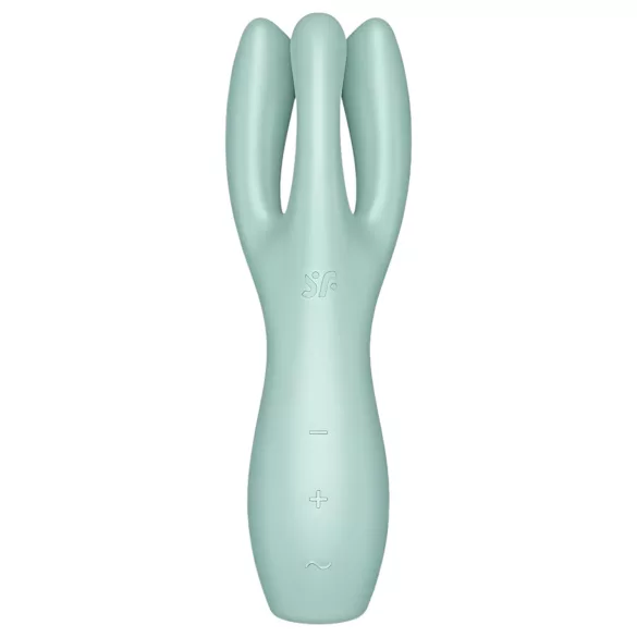 Satisfyer Threesome 3 - oplaadbare clitoris vibrator (mint)