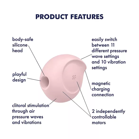 Satisfyer Sugar Rush - luchtdruk clitoris vibrator - roze