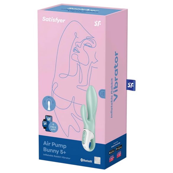 Satisfyer - vibrerende luchtdruk vibrator met oortjes - oplaadbaar - mint