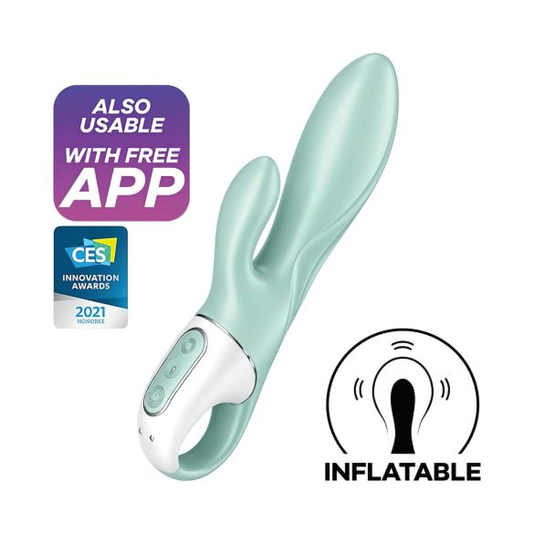 Satisfyer - vibrerende luchtdruk vibrator met oortjes - oplaadbaar - mint
