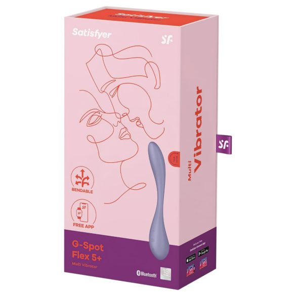 Satisfyer G-spot Flex 5 - G-spot vibrator - flexibel - siliconen - paars
