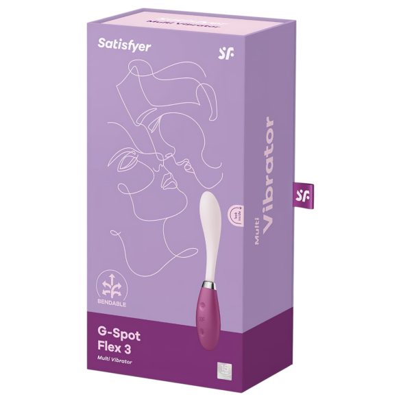 Satisfyer - G-spot vibrator - flexibel, oplaadbaar - roze/rood