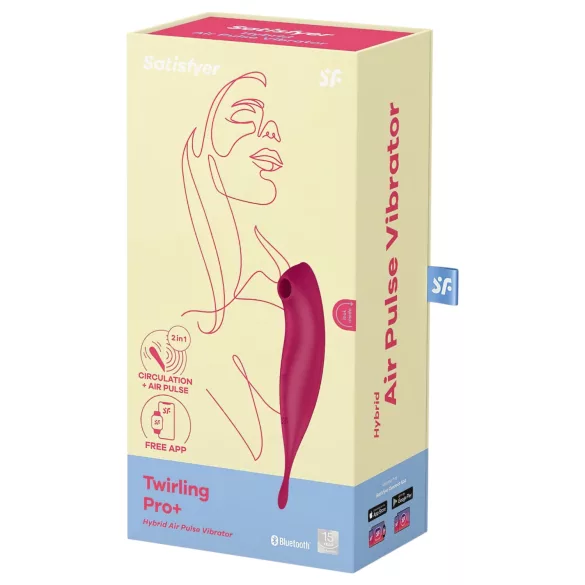 Satisfyer Twirling Pro - App-gestuurde clitoristriller (rood)