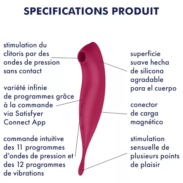 Satisfyer Twirling Pro - App-gestuurde clitoristriller (rood)
