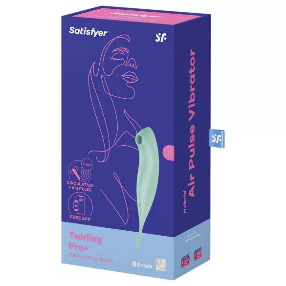 Satisfyer Twirling Pro - App-gestuurde clitoristrilllator (mint)