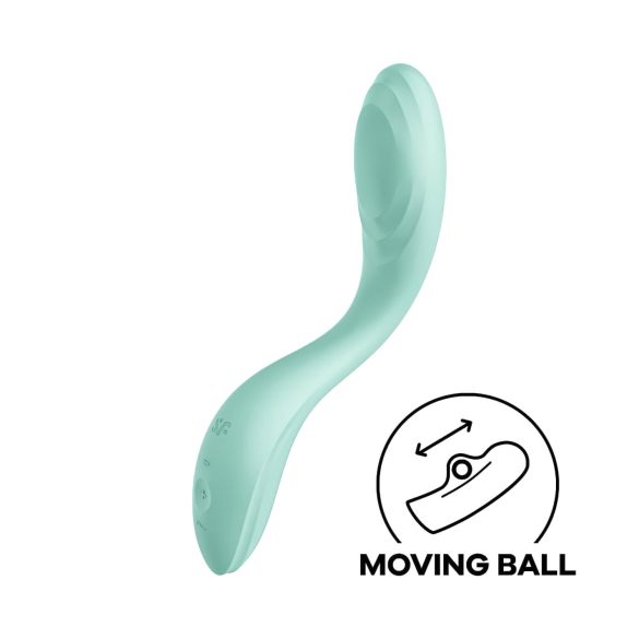 Satisfyer Rrrolling - G-spot vibrator met bewegende bal - mintgroen