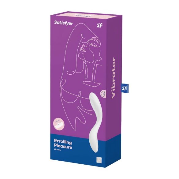 Satisfyer Rrrolling - bewegende kogel G-spot vibrator (wit)