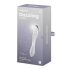 Satisfyer Dazzling Crystal 1 - dubbelzijdige glazen dildo - transparant
