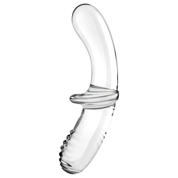Satisfyer Double Crystal - dubbele dildo - glas - transparant