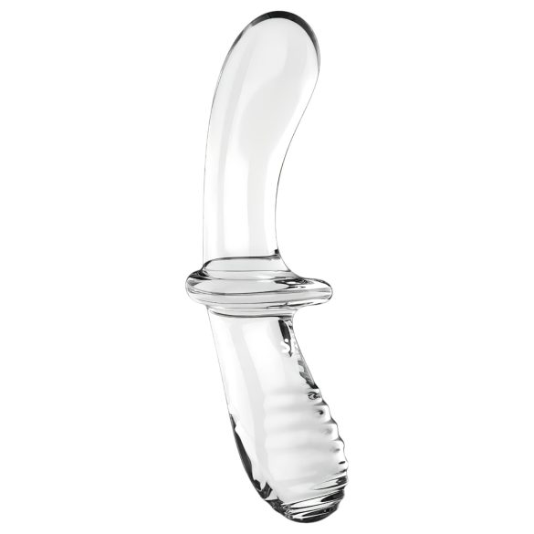 Satisfyer Double Crystal - dubbele dildo - glas - transparant
