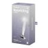 Satisfyer Sprankelende Kristal - geribbelde glazen dildo (transparant)