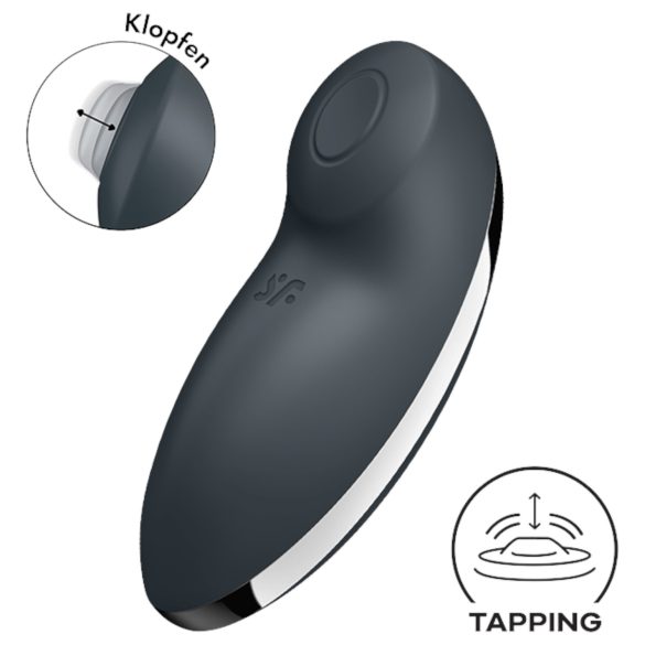 Satisfyer Tap & Climax 2 - 2in1 clitoris vibrator (grijs)