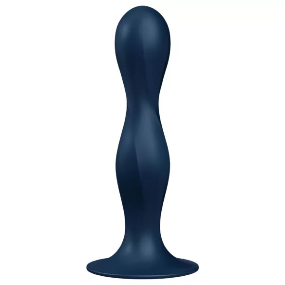 Satisfyer Double Ball-R - gewicht dildo - siliconen - blauw