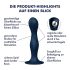 Satisfyer Dubbele Bal-R - verzwaard dildo (blauw)