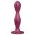 Satisfyer Double Ball-R - dildo met zuignap - verzwaard - rood