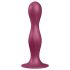 Satisfyer Double Ball-R - dildo met zuignap - verzwaard - rood
