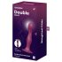 Satisfyer Double Ball-R - dildo met zuignap - verzwaard - rood