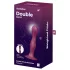 Satisfyer Double Ball-R - dildo met zuignap - verzwaard - rood