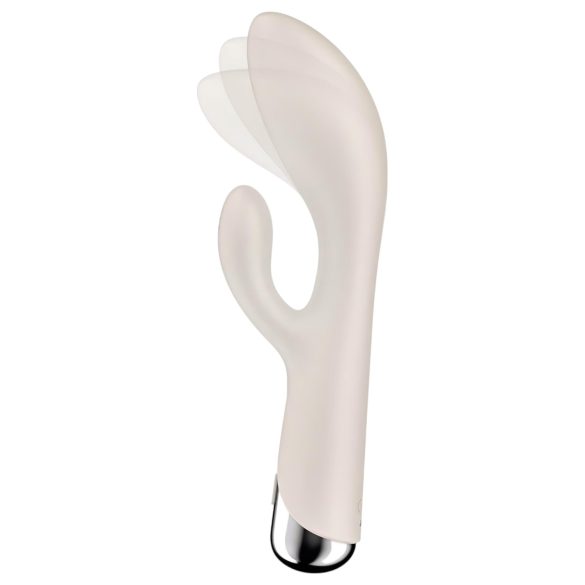 Satisfyer - rabbit vibrator met roterende clitorisstimulator - beige