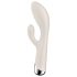 Satisfyer - rabbit vibrator met roterende clitorisstimulator - beige