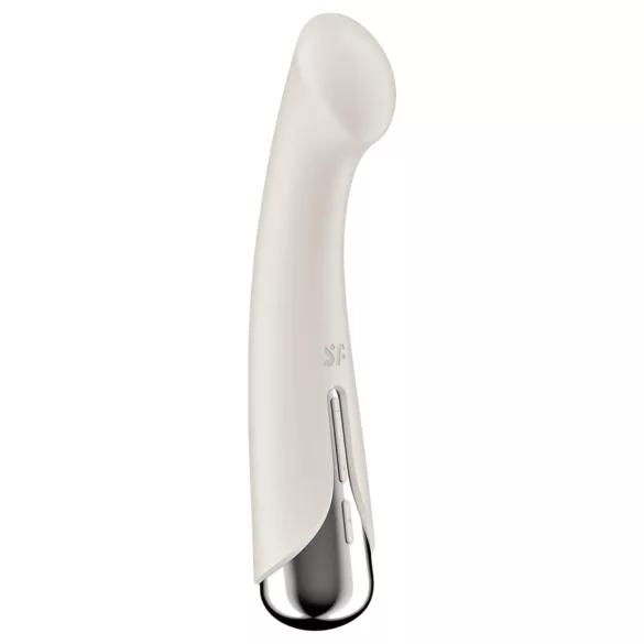 Satisfyer - G-spot vibrator met roterende kop - siliconen - beige
