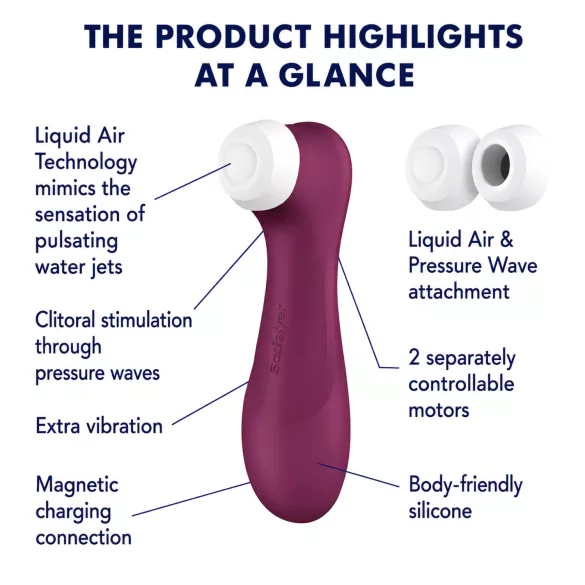 Satisfyer Pro 2 Gen3 - App-gestuurde luchtdrukclitorisstimulator (rood)