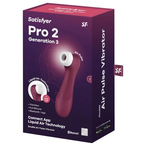 Satisfyer Pro 2 Gen3 - luchtdruk clitorisstimulator - rood