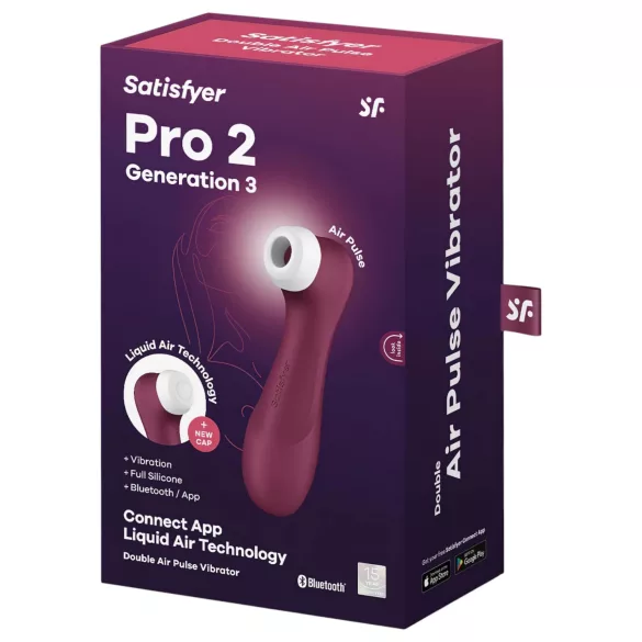 Satisfyer Pro 2 Gen3 - App-gestuurde luchtdrukclitorisstimulator (rood)