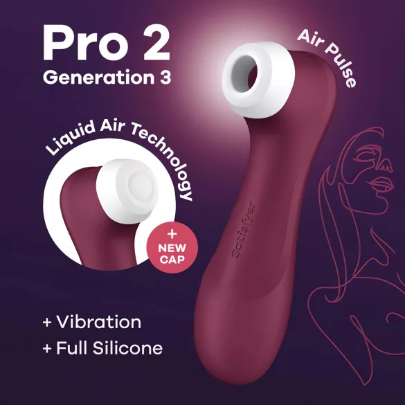 Satisfyer Pro 2 Gen3 - oplaadbare clitorisstimulator met luchtdrukgolven (rood)