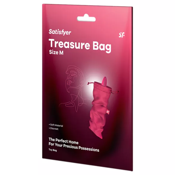 Satisfyer Treasure Bag M - discrete opbergzak voor seksspeeltjes (roze)